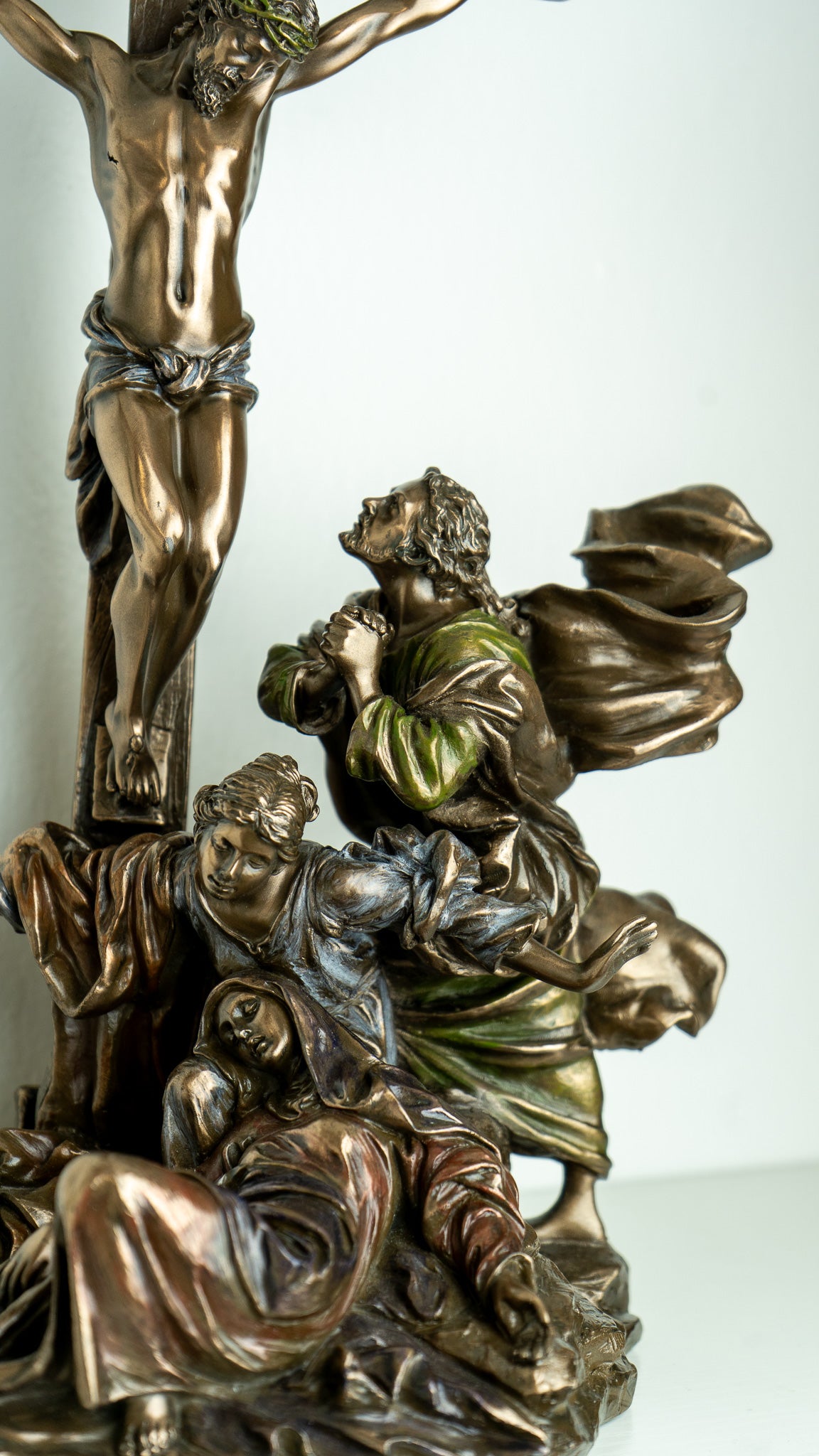 Bronze Crucifixion scene masterpiece