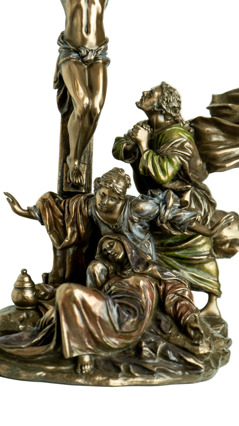Bronze Crucifixion scene masterpiece