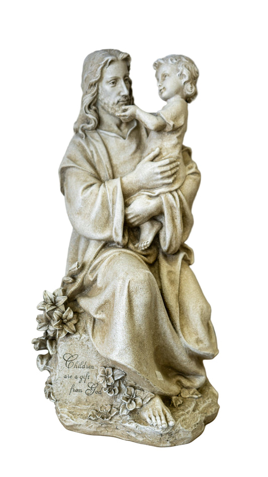 Jesus With Child Garden Statue
