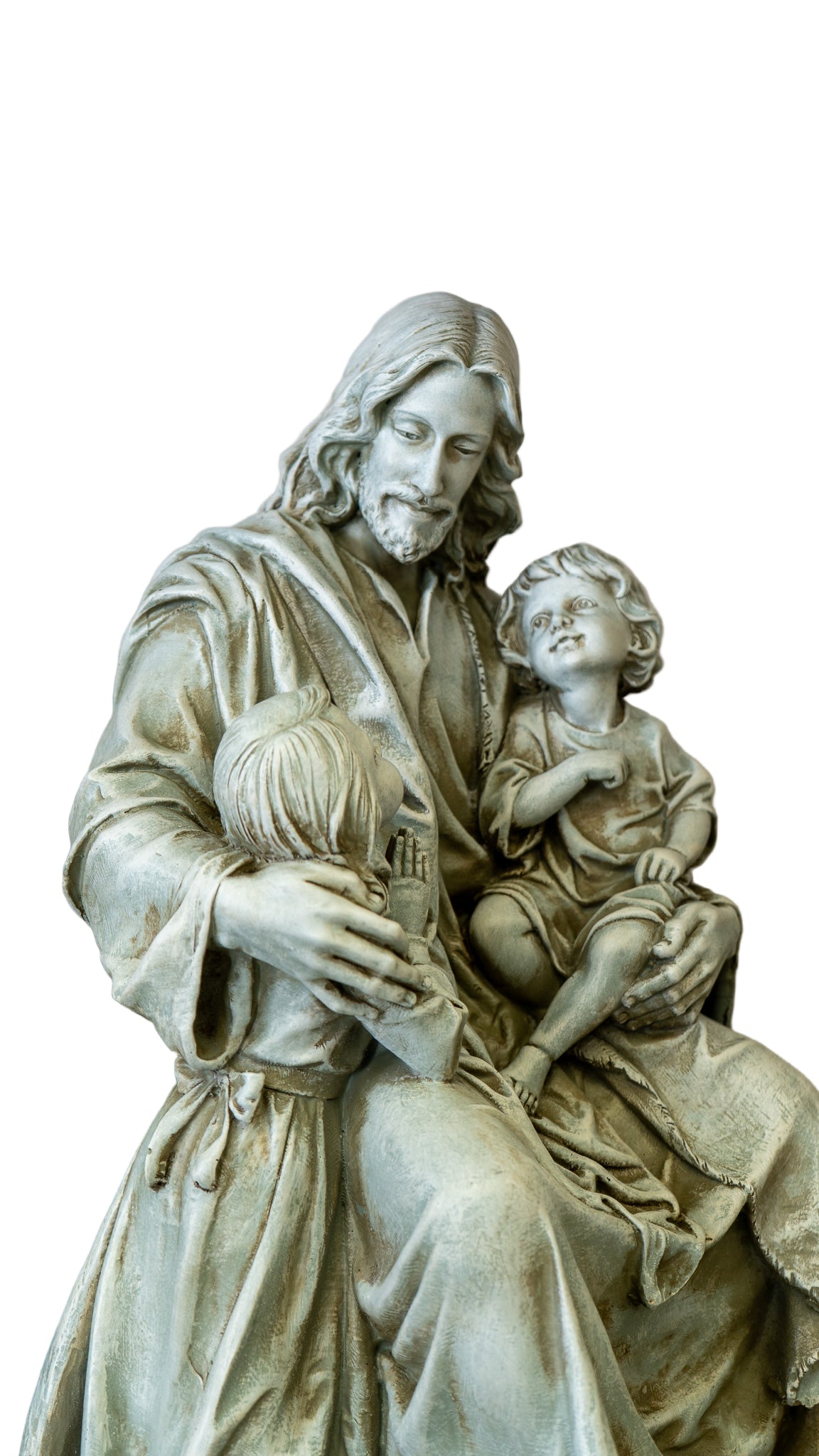 Jesus with Children Garden Statue