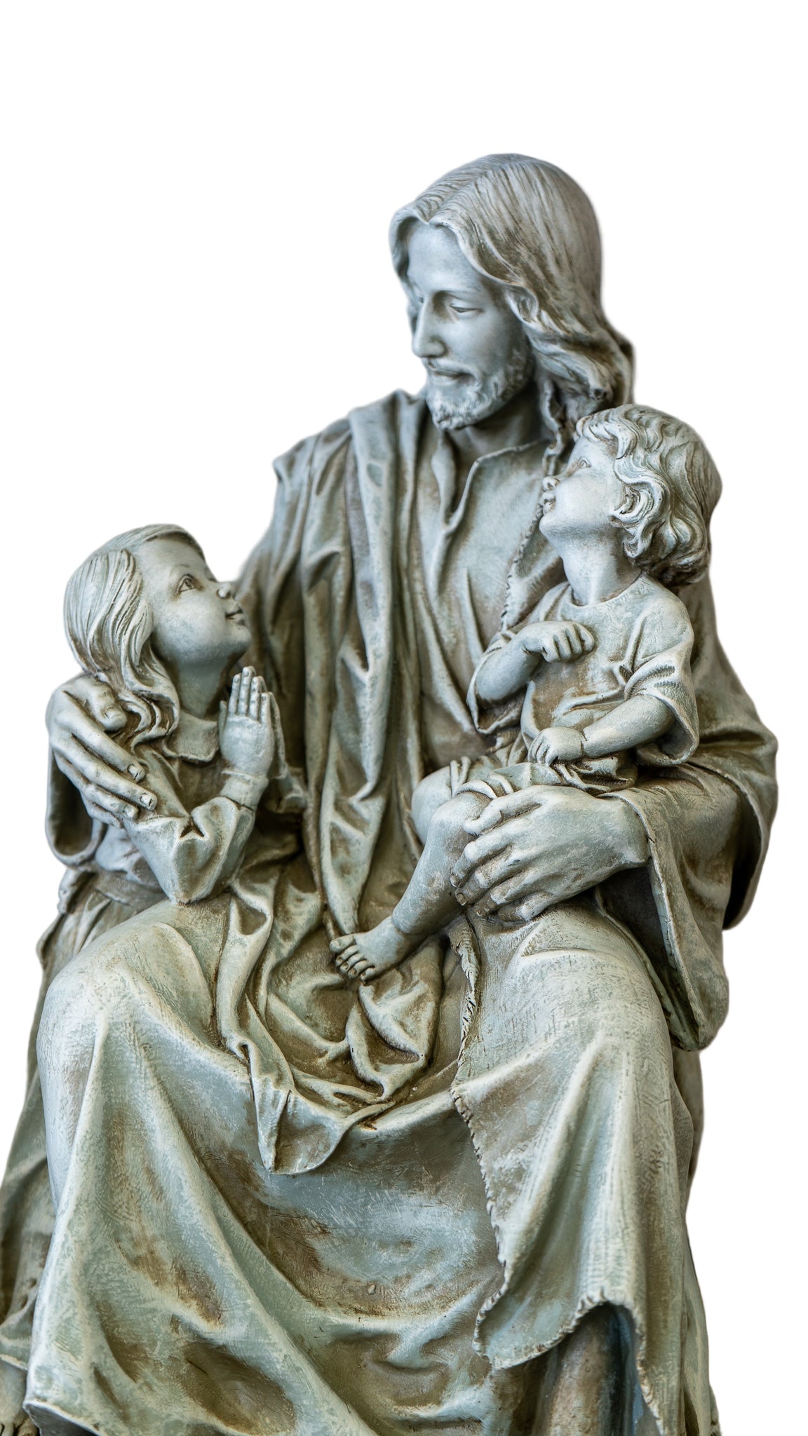 Jesus with Children Garden Statue