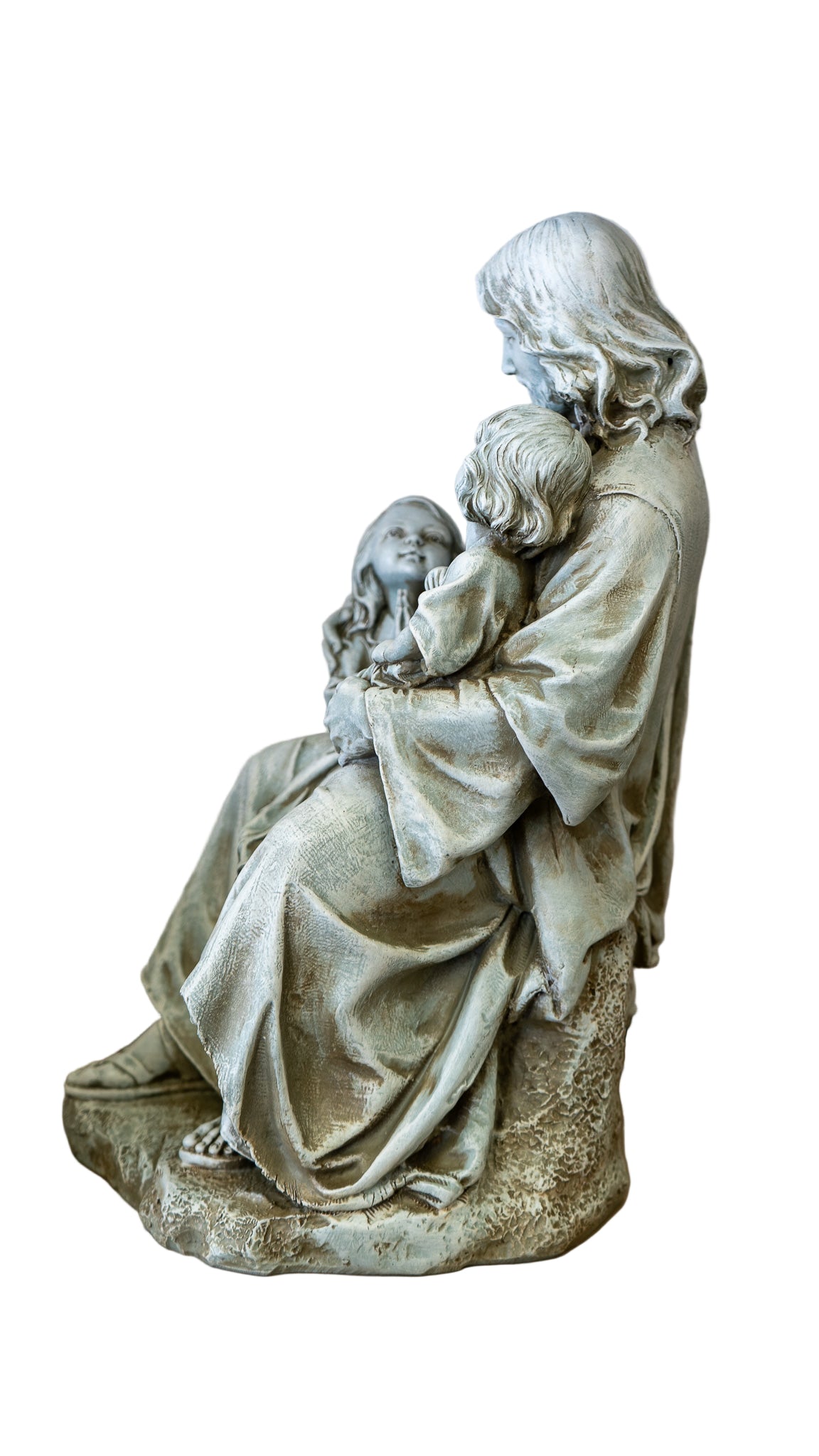 Jesus with Children Garden Statue