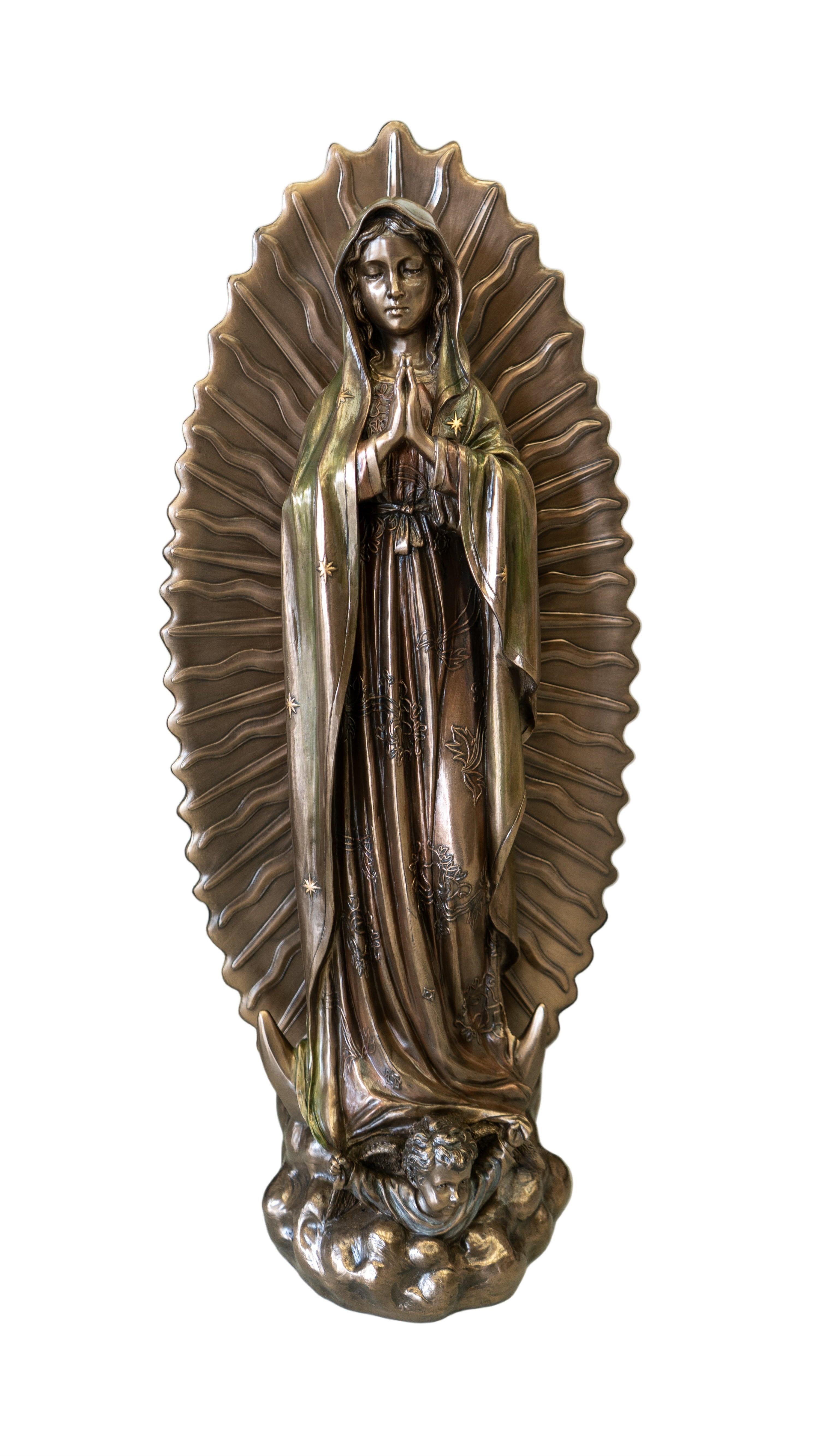 Bronze Virgin De guadalupe