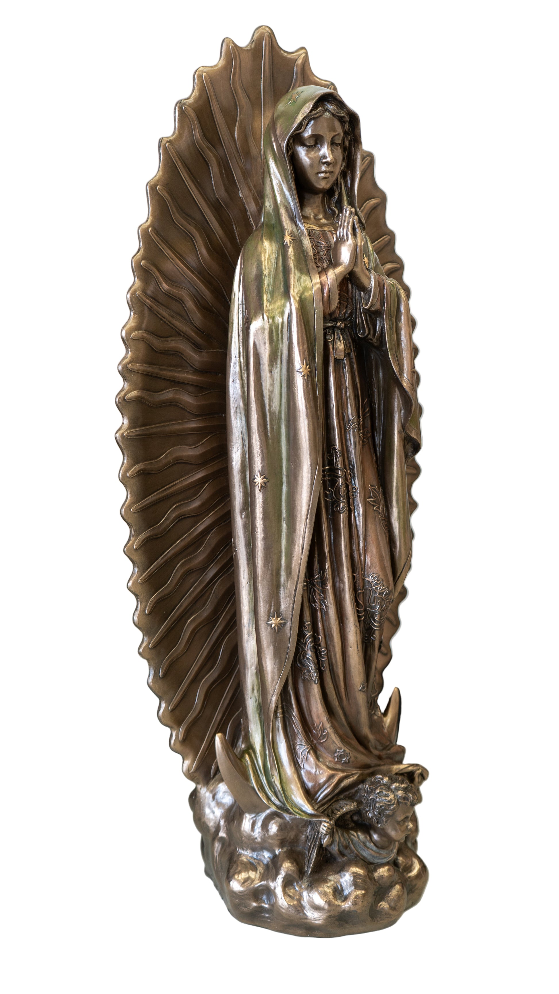 Bronze Virgin De guadalupe
