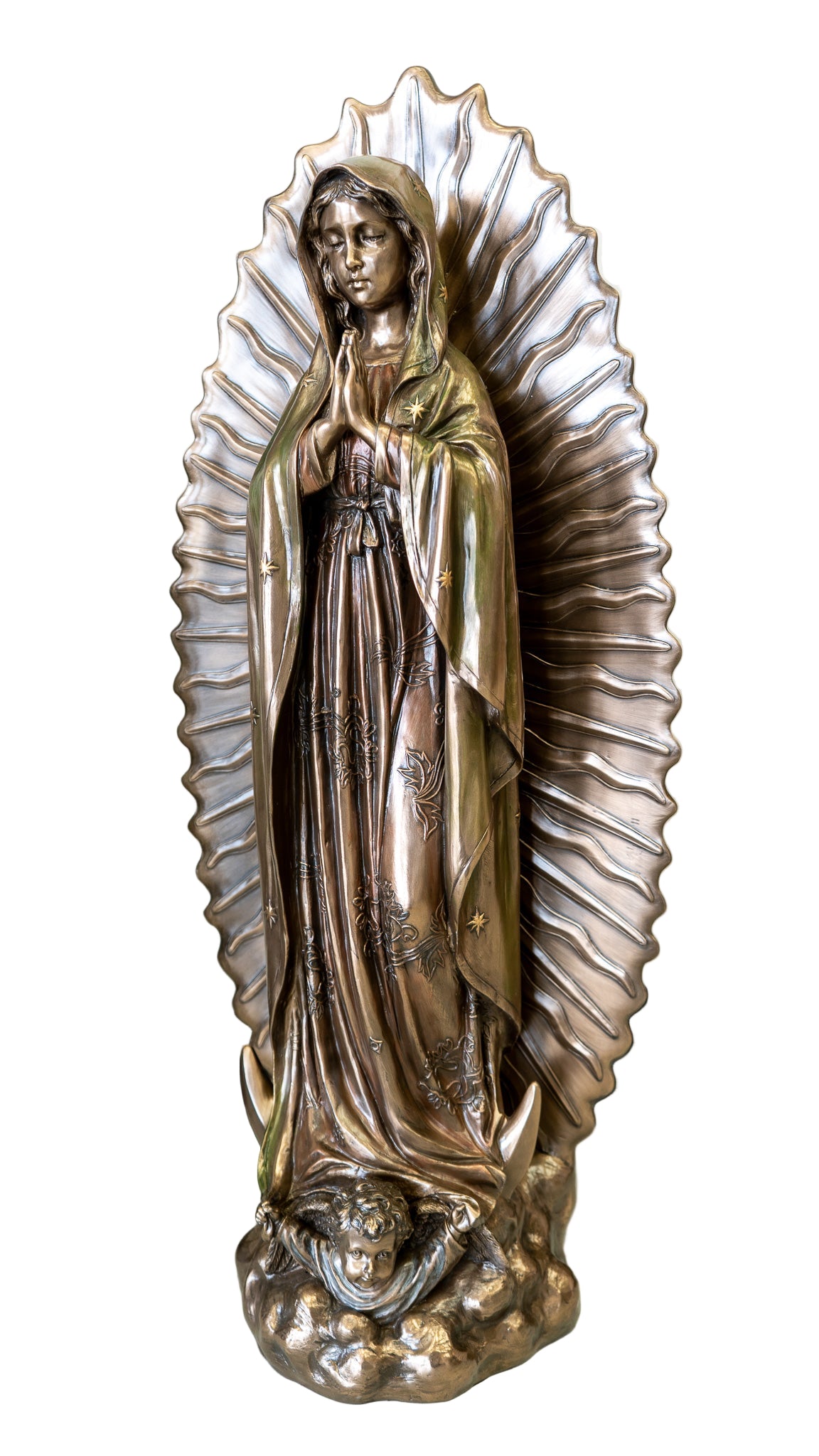 Bronze Virgin De guadalupe