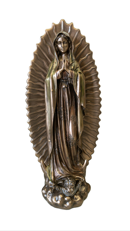 Bronze Virgin De guadalupe
