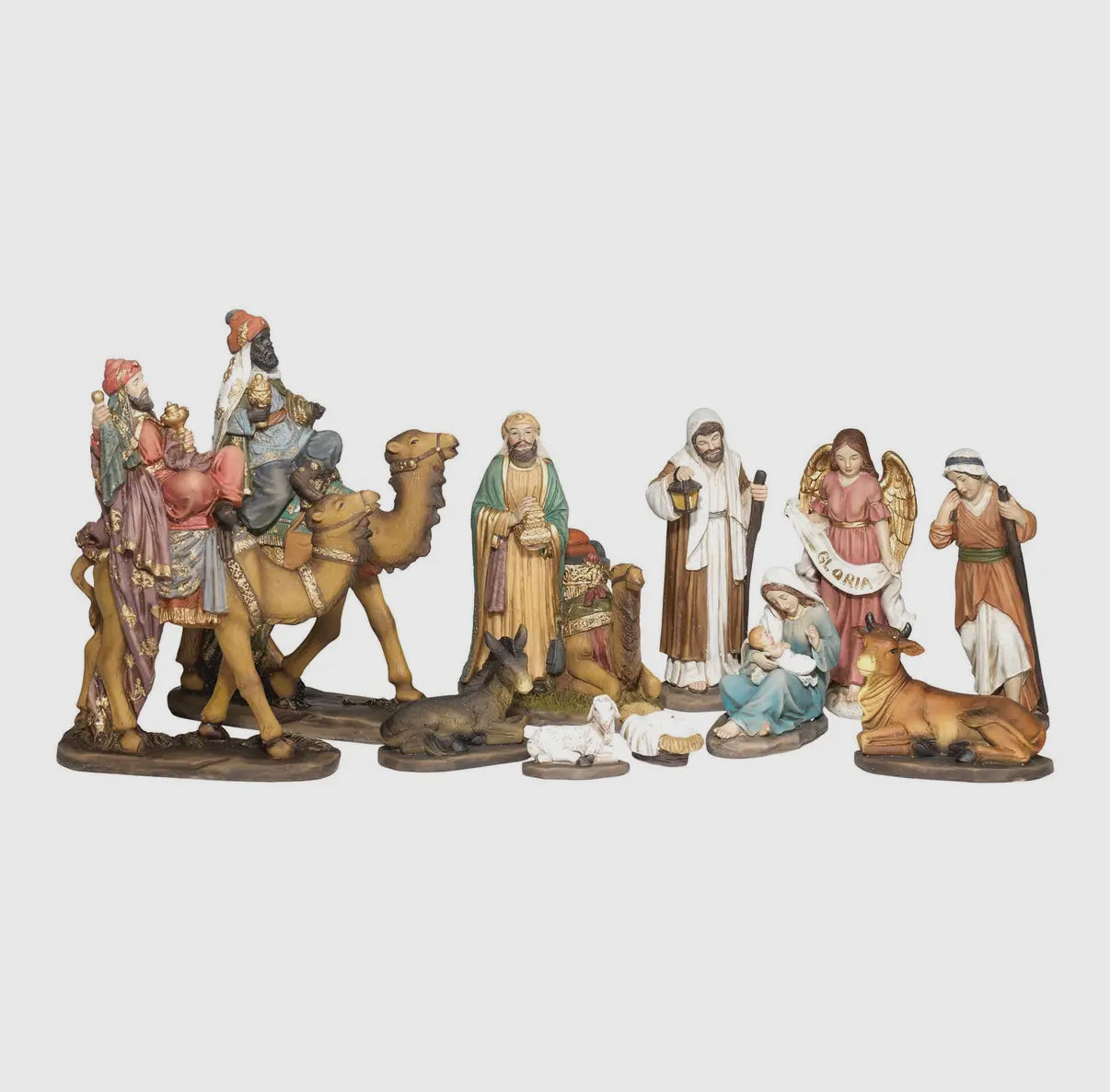 Nativity Set-Colorful 11-piece 8”
