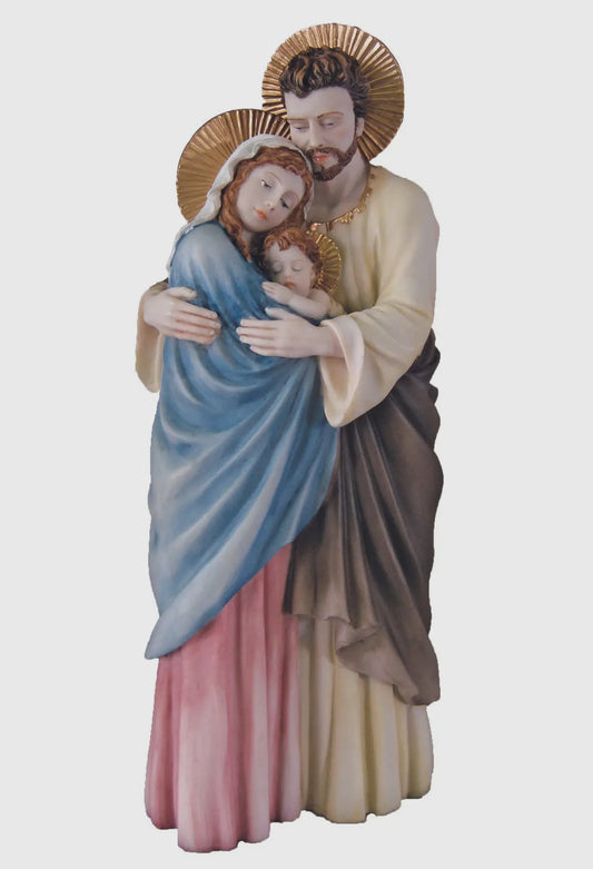 Holy Family Statue in Color 10”