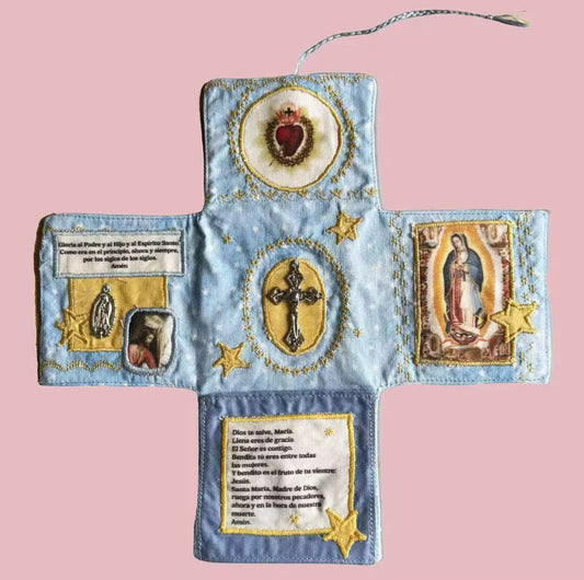 Pocket Shrine-Light Blue Spanish