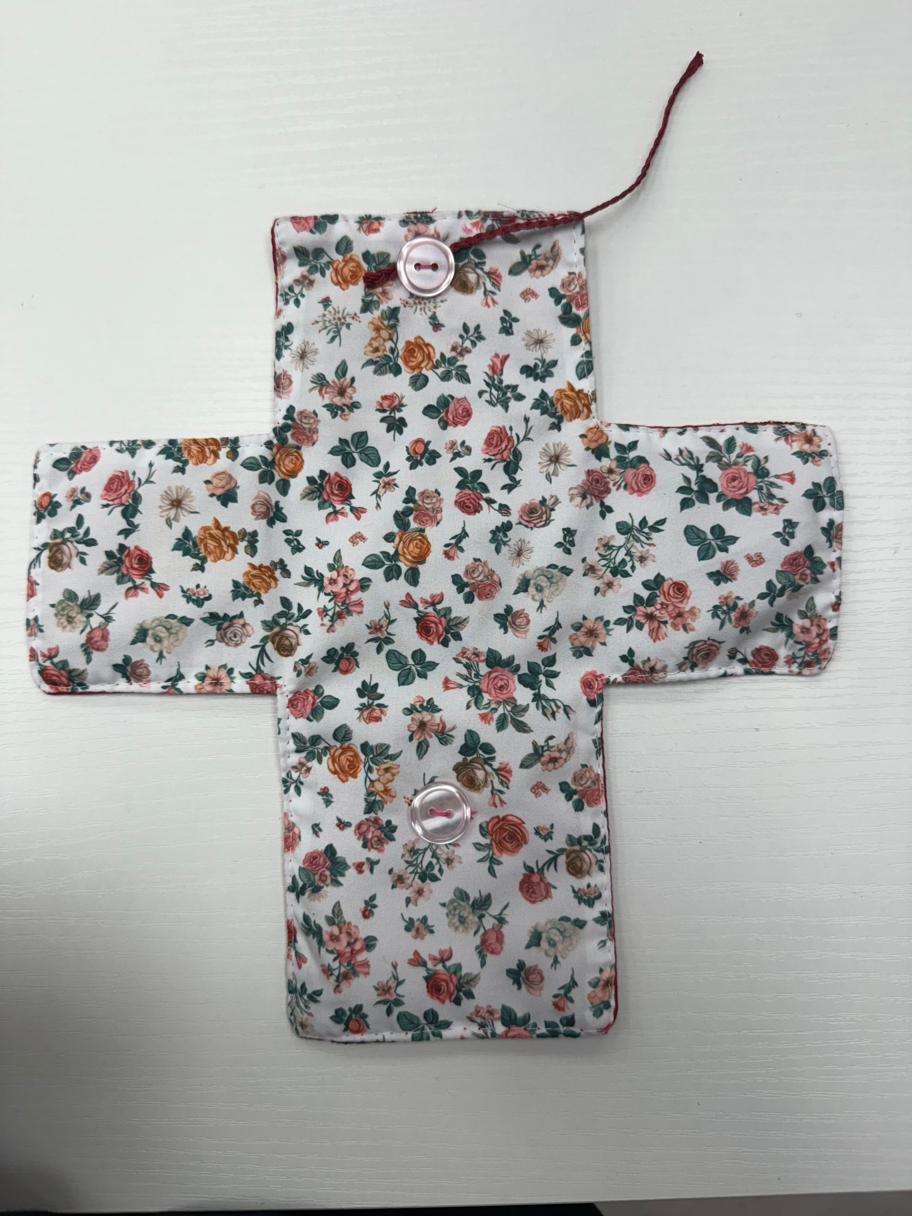 Pocket Shrine-Red Floral-English