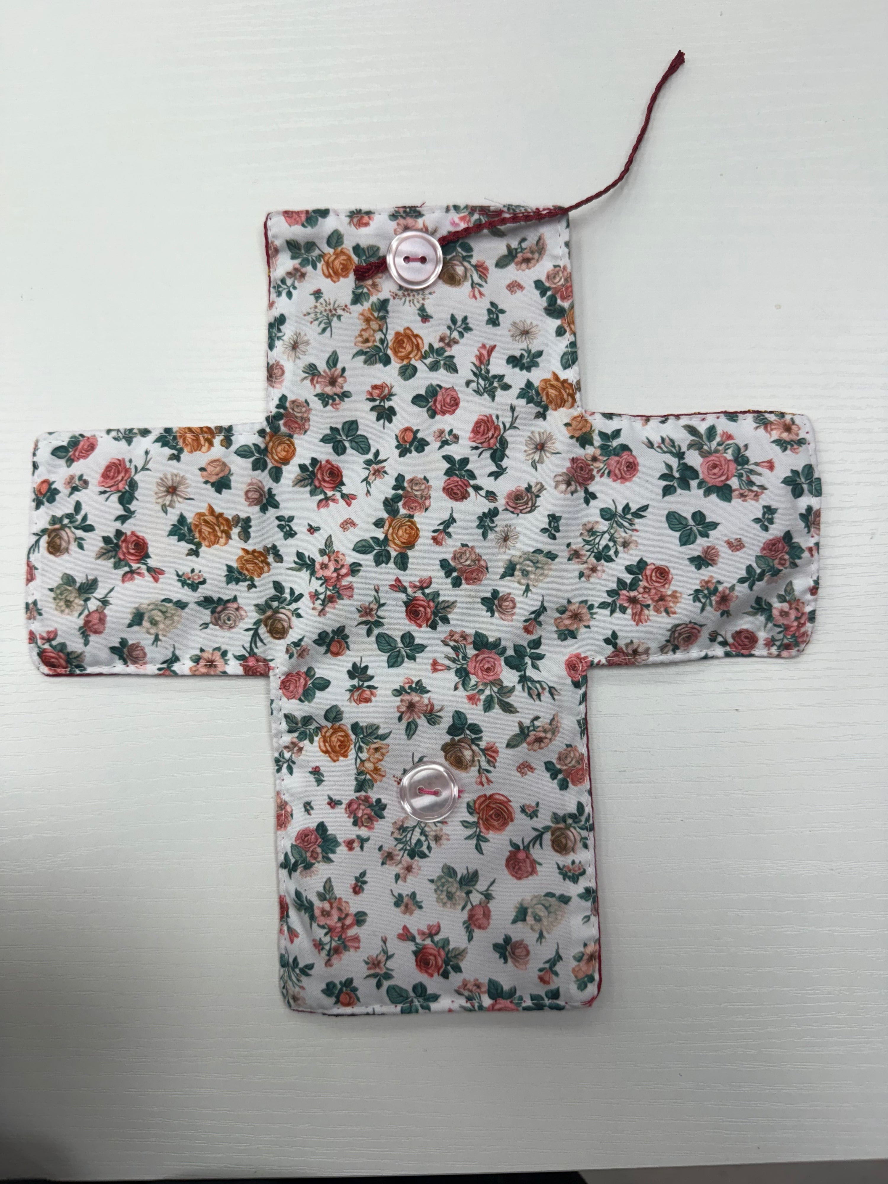 Pocket Shrine-Red Floral-English