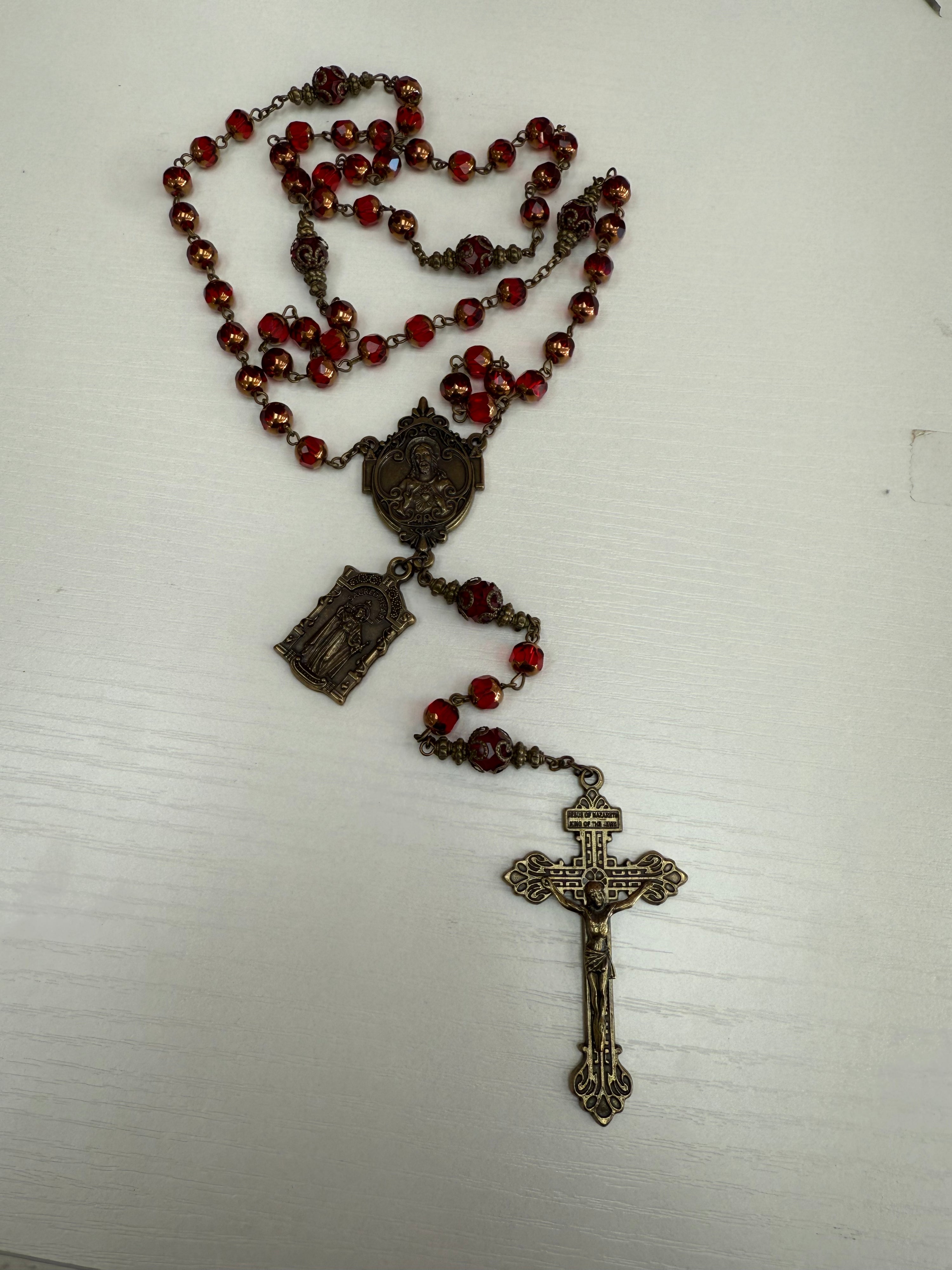 Vintage Rosary-Sacred Heart